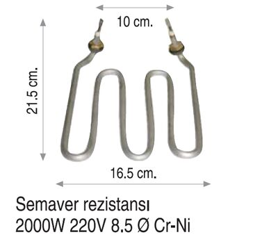 Semaver Rezistansı - 2000W (Eğik Kafa)