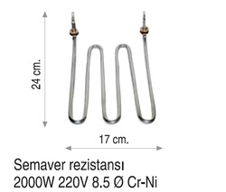 ÜNİVERSAL - Semaver Rezistansı - 2000W